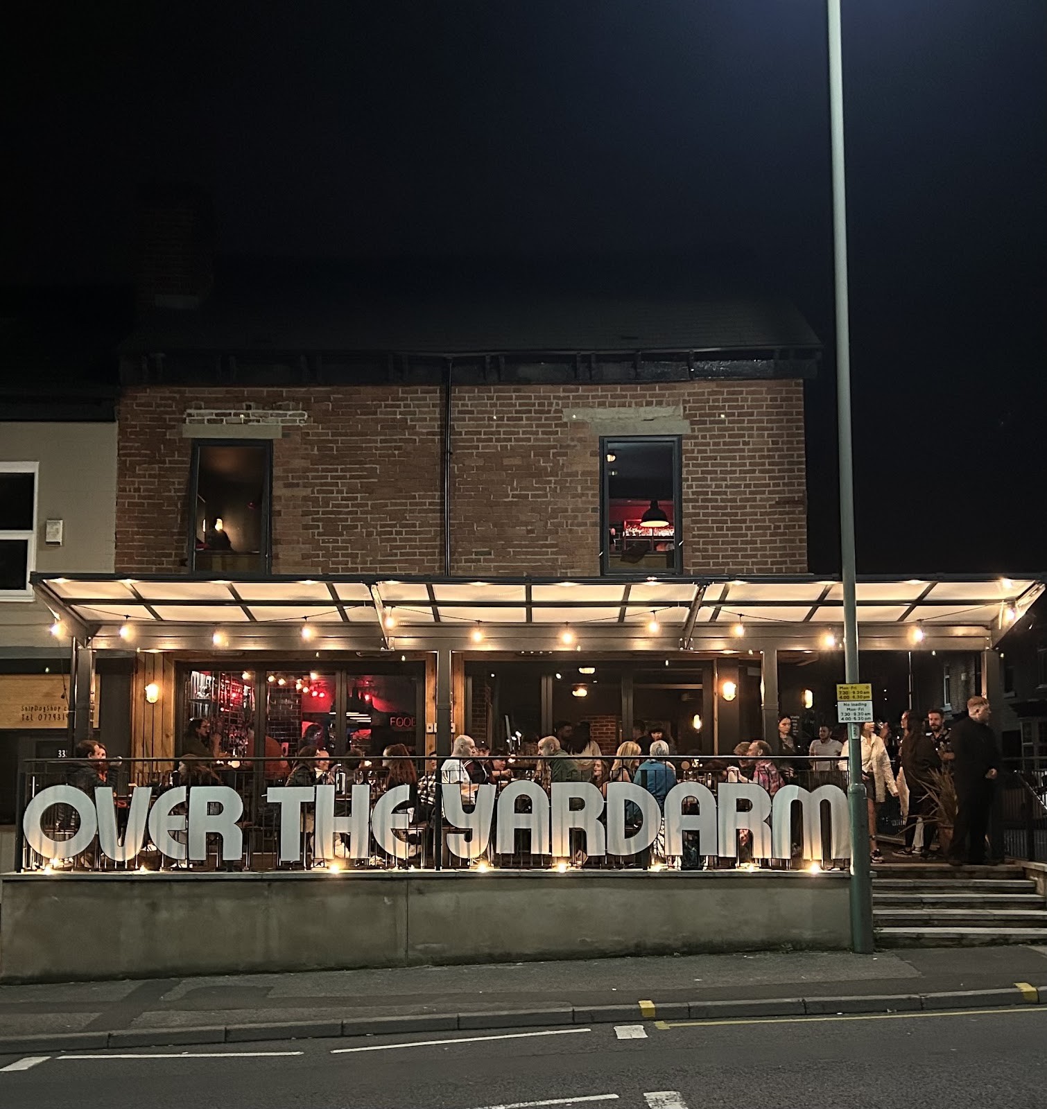 Over The Yardarm Bar: the place