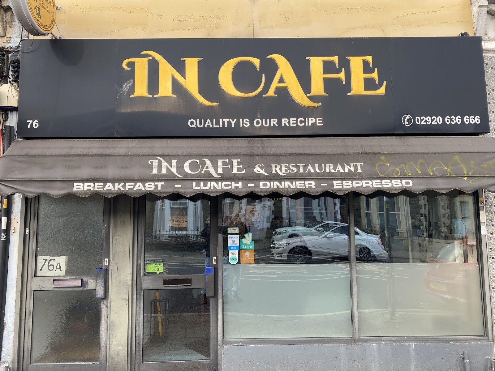 In Cafe Cardiff: the place