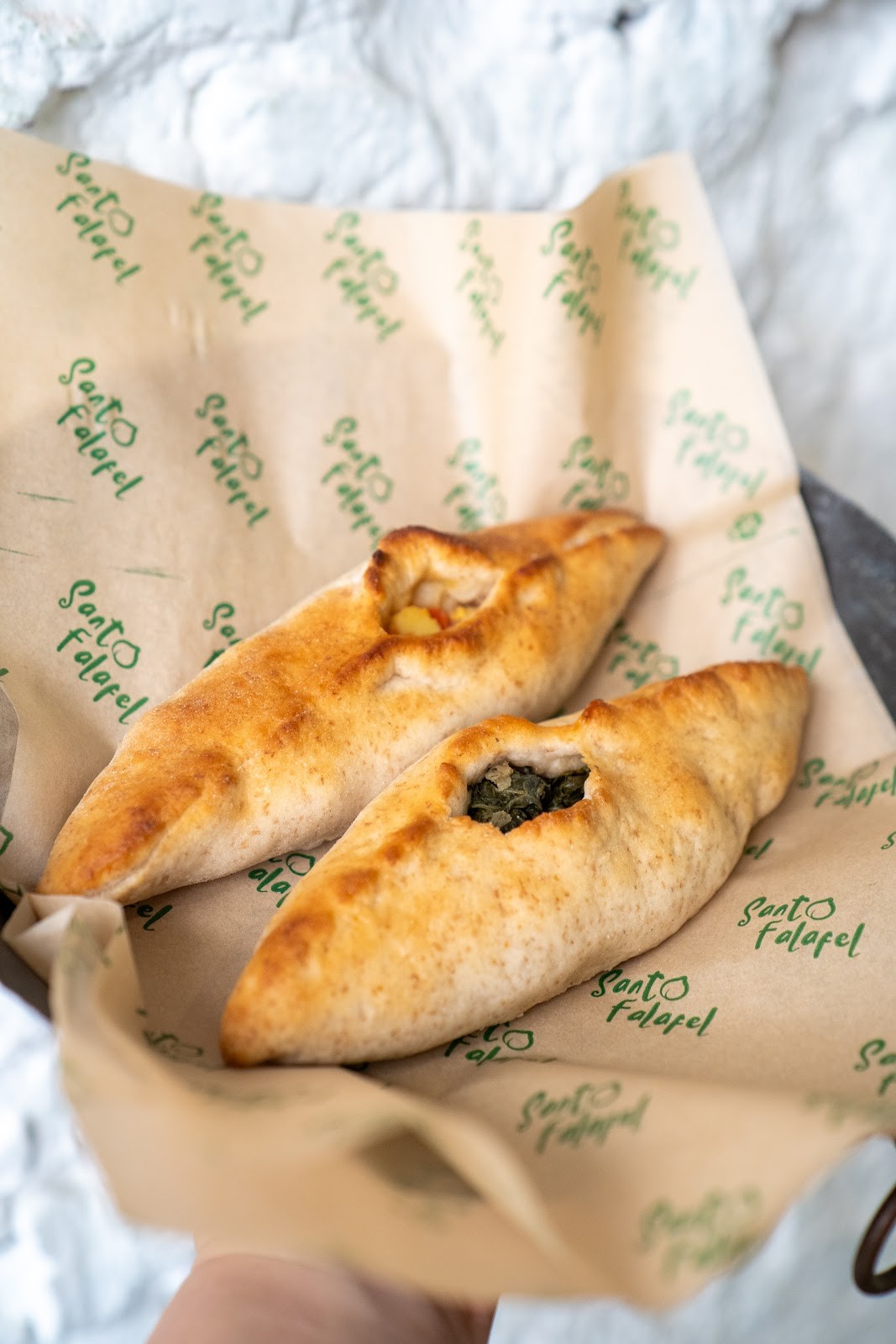 Santo Falafel: food & drinks