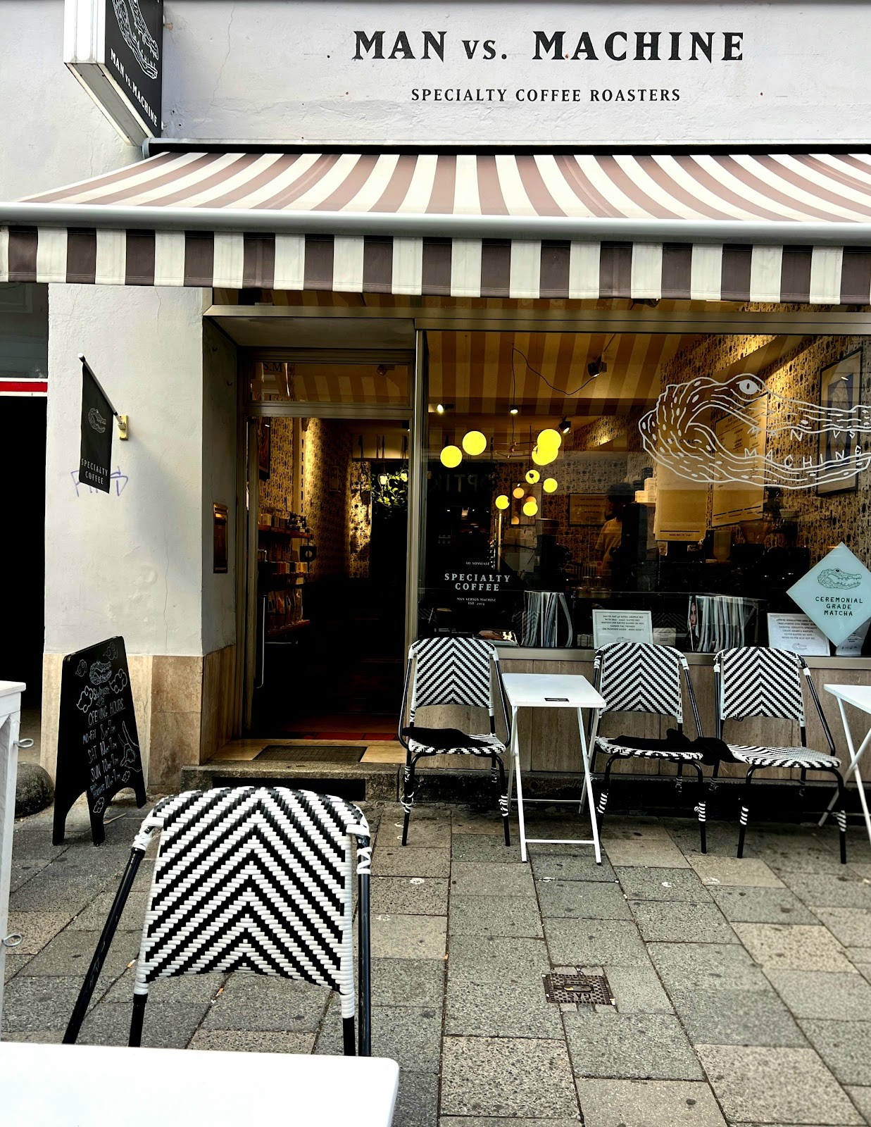 Man versus Machine Specialty Coffee Roasters & Ceremonial Grade Matcha: the place
