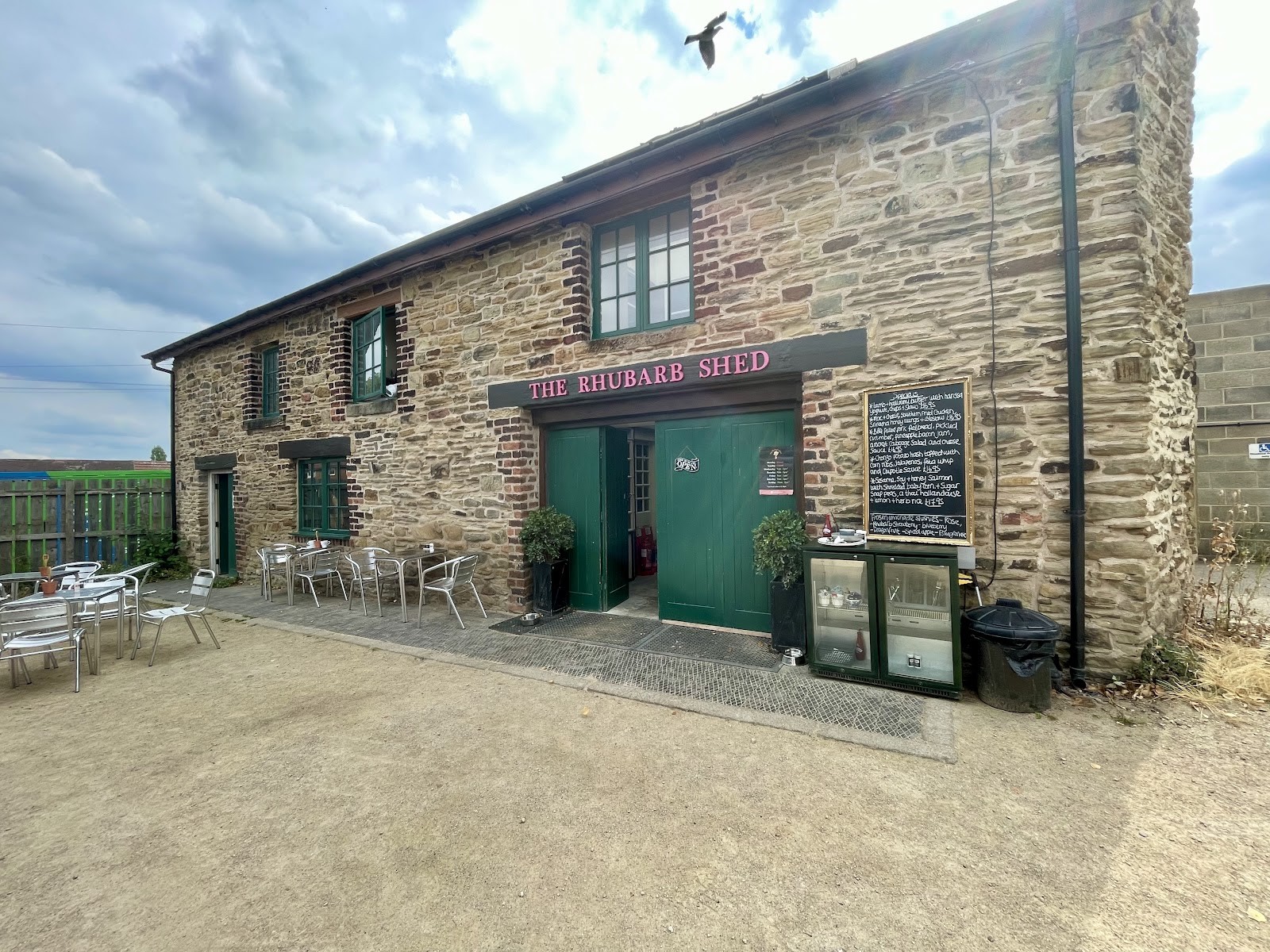 The Rhubarb Shed Cafe: the place