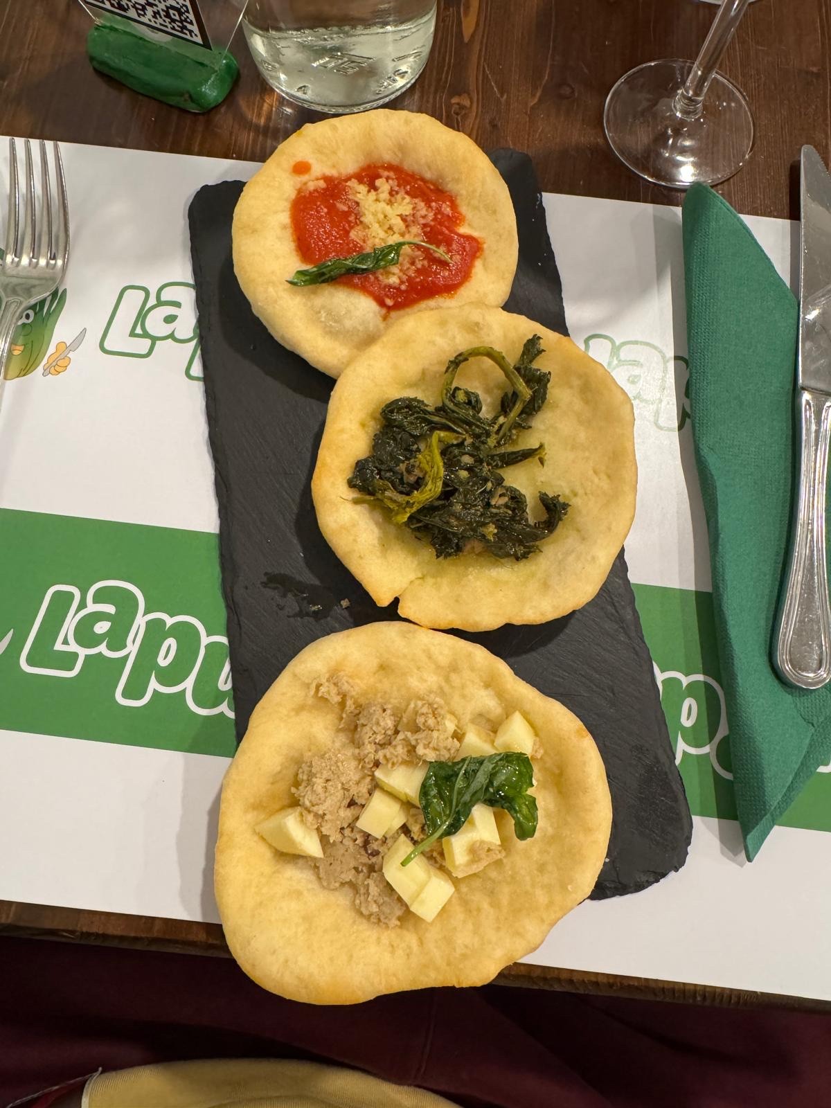 La Puntarella Pazza: food & drinks