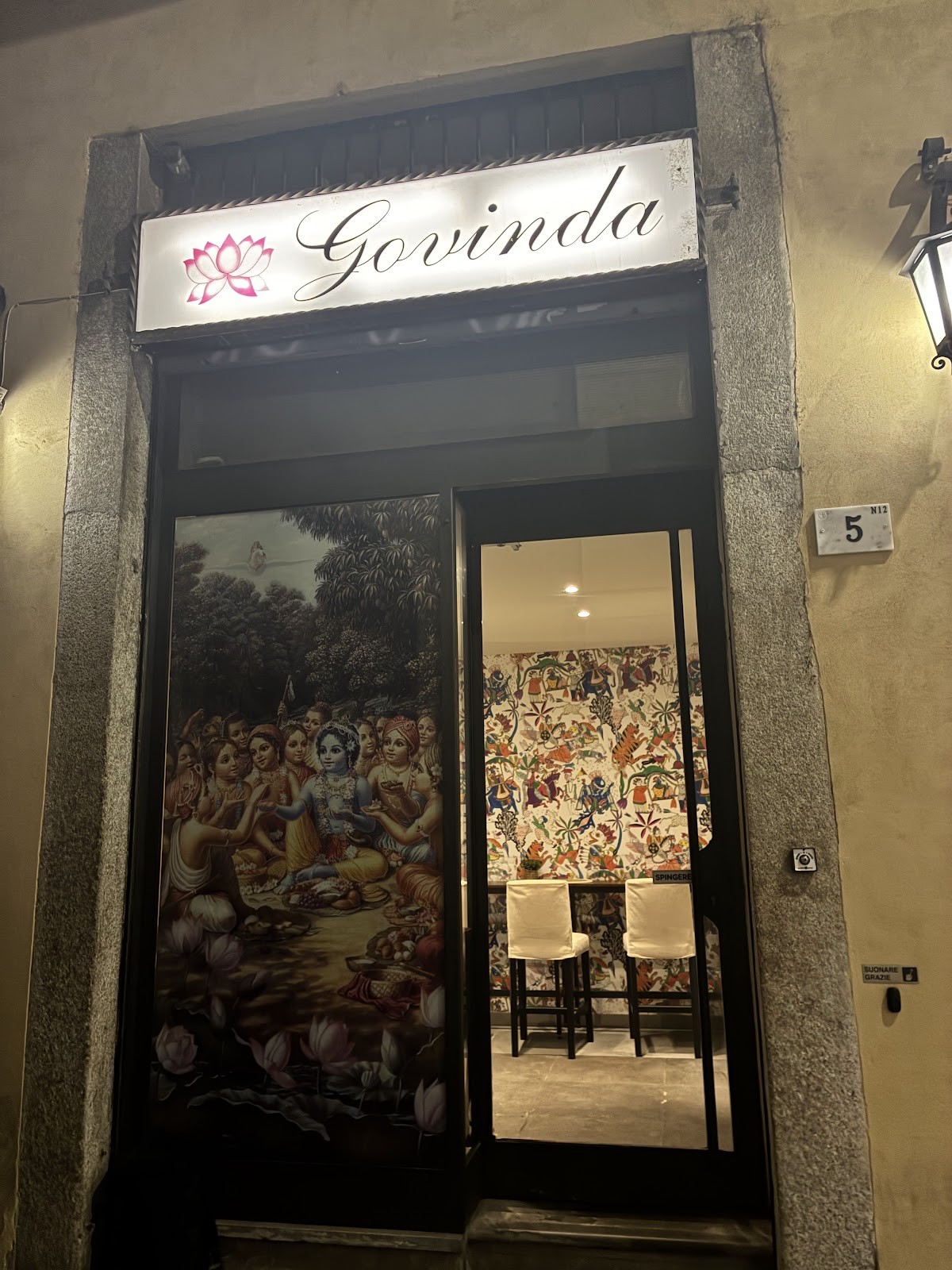Govinda Restaurant: the place