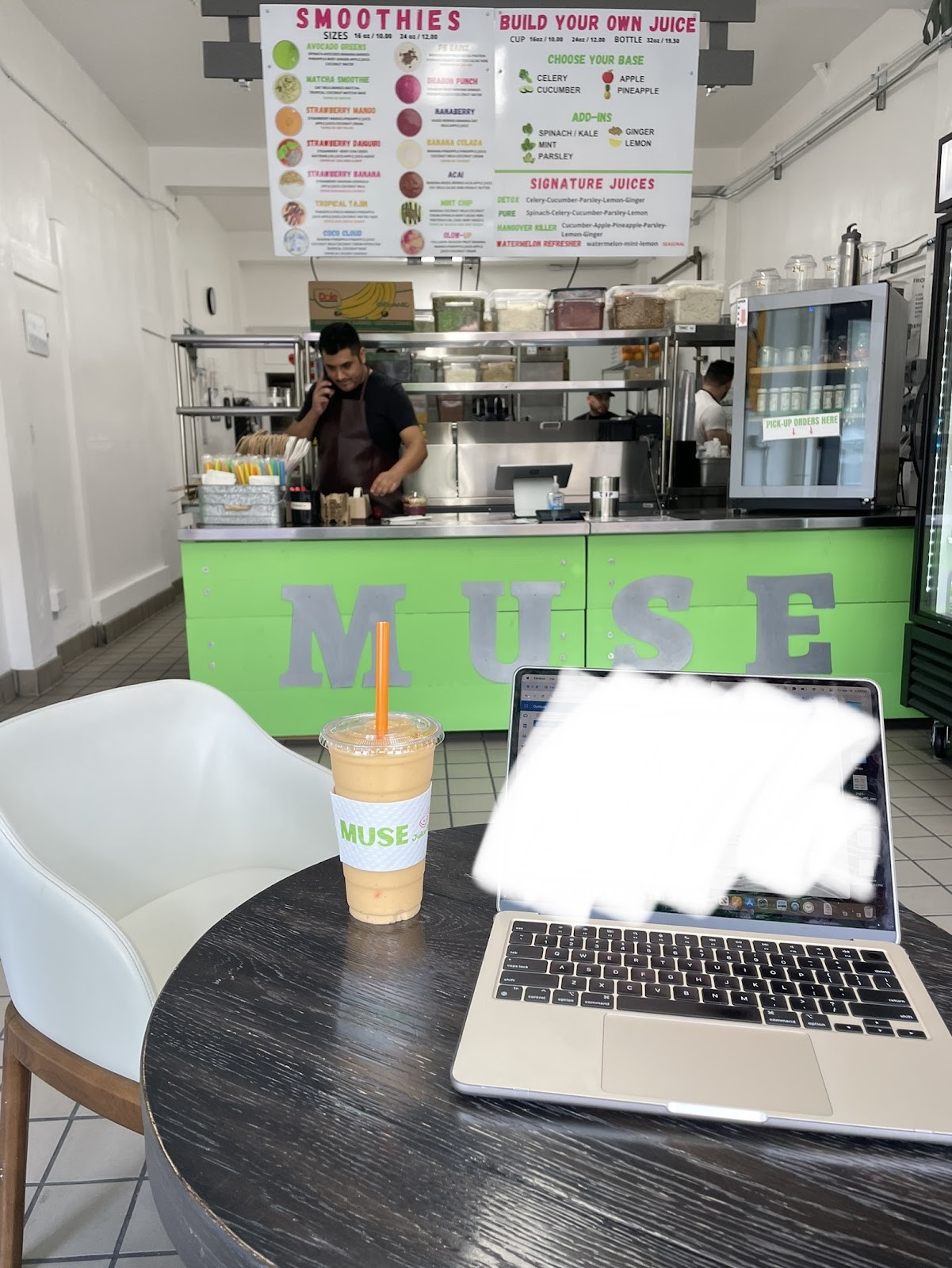 Muse Juice Bar: the place