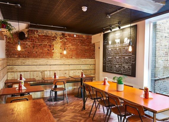 Honest Burgers Dalston: the place