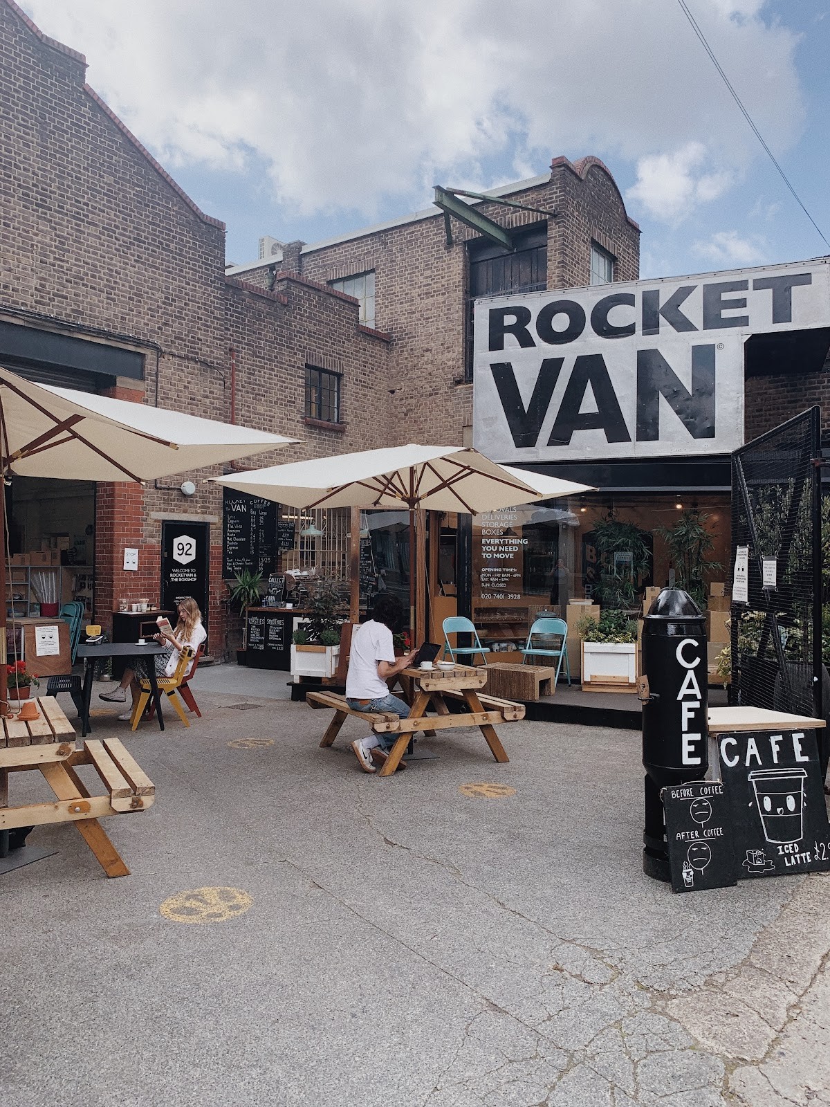 The Rocketvan Coffee Shop and The Box Shop Bar: the place