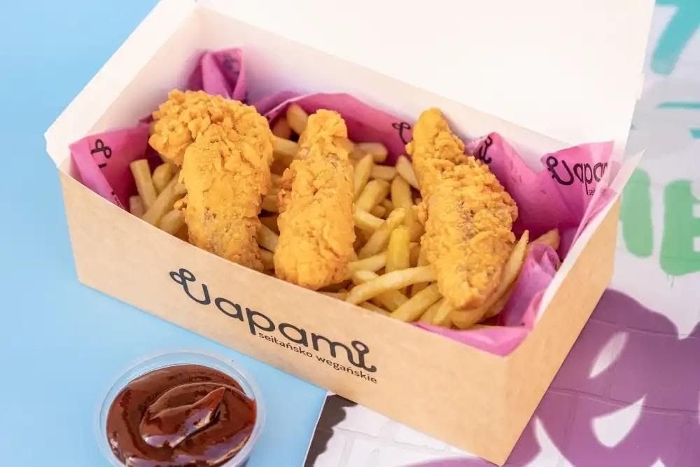 Uapami Seitan Burger: food & drinks