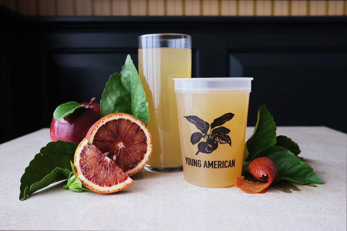 Young American Hard Cider & Tasting Room: food & drinks