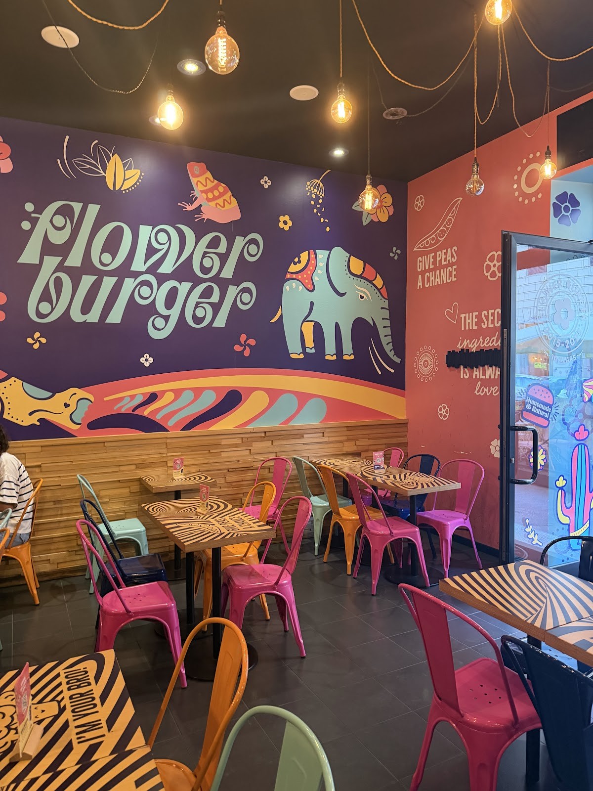 The flower burger: the place