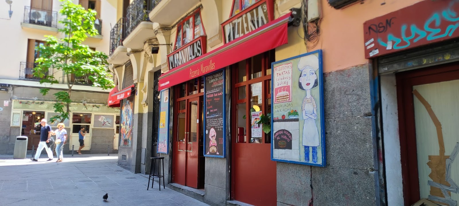 Pizzería Maravillas: the place