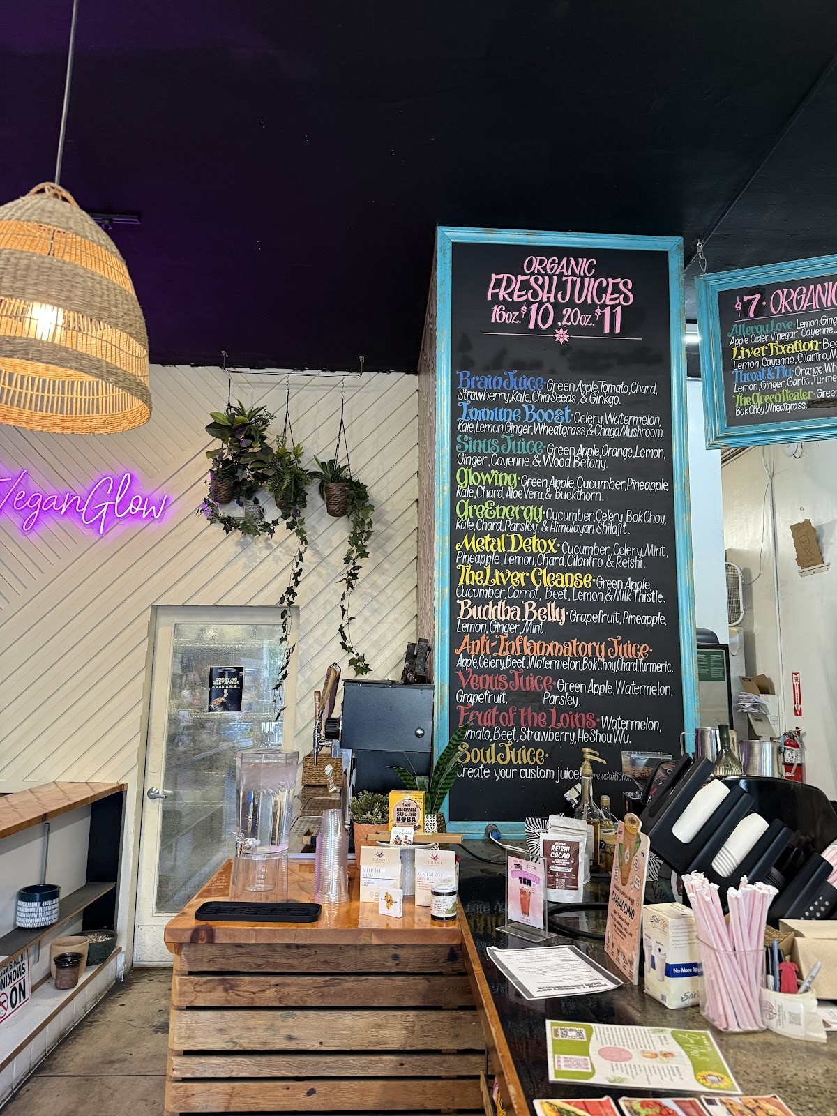 Glowing Plant-Based Eatery: the place