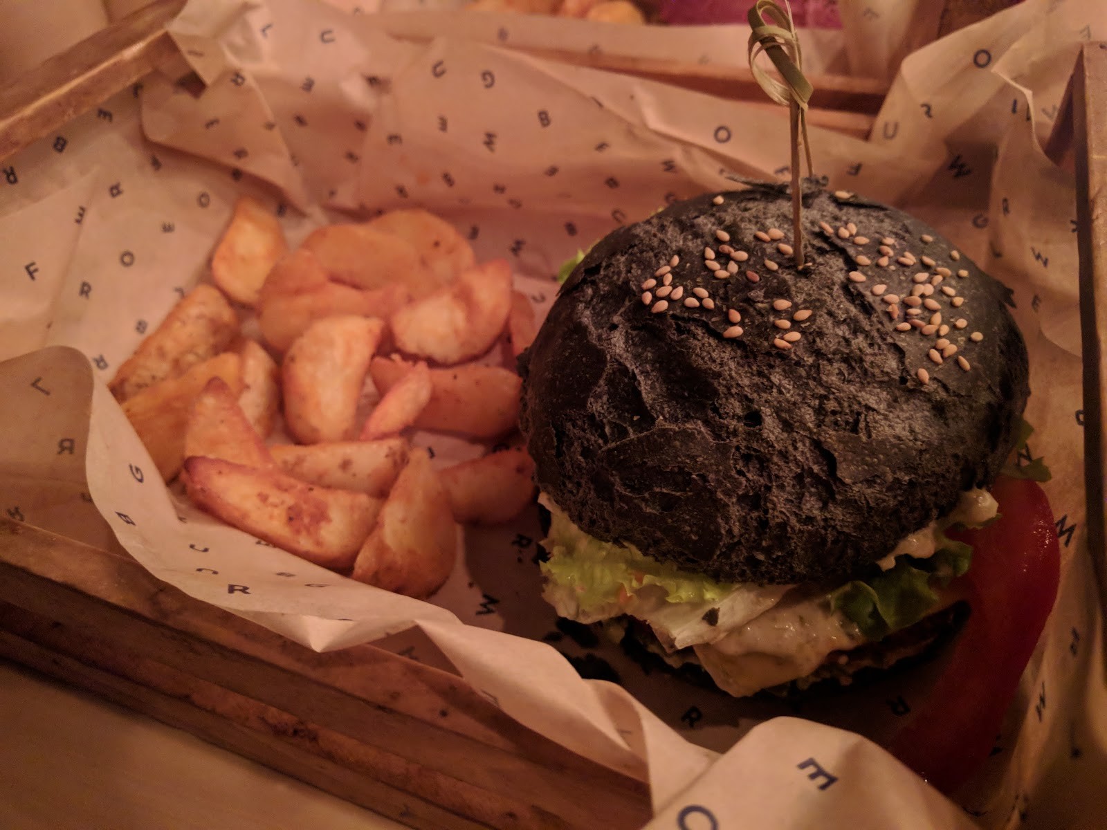 The flower burger: food & drinks