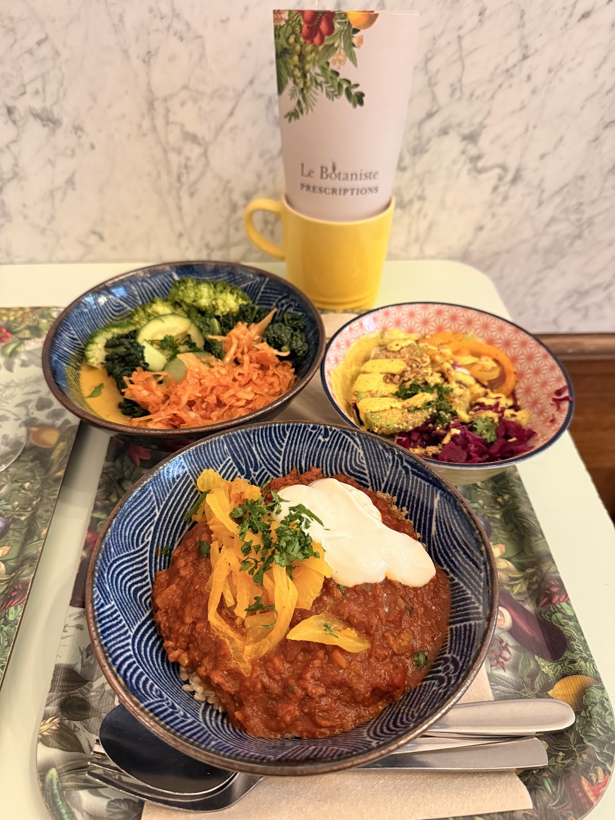 Le Botaniste: food & drinks