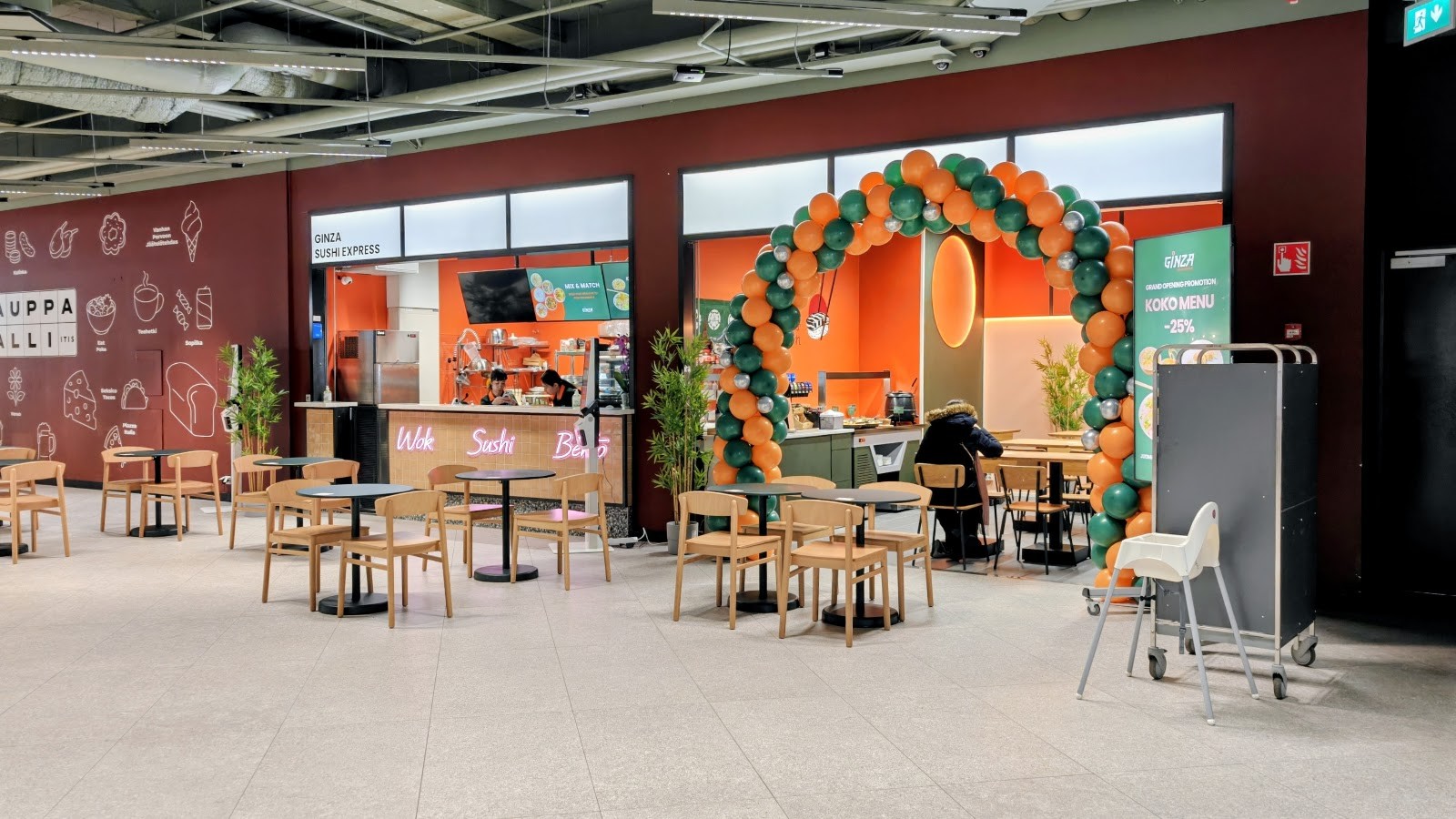 Ginza Sushi Express ITIS (Kauppahalli): the place