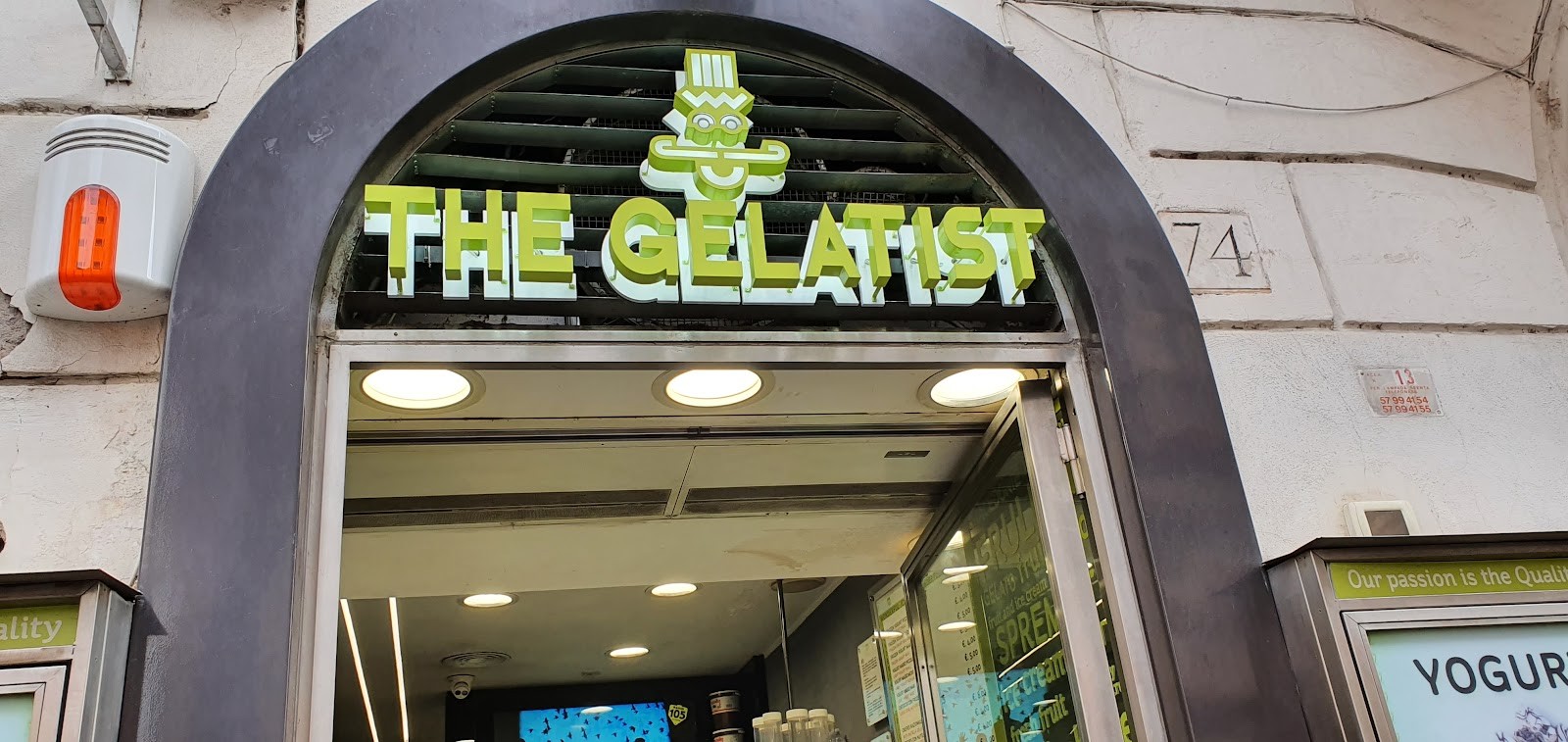 The gelatist via del Corso: the place