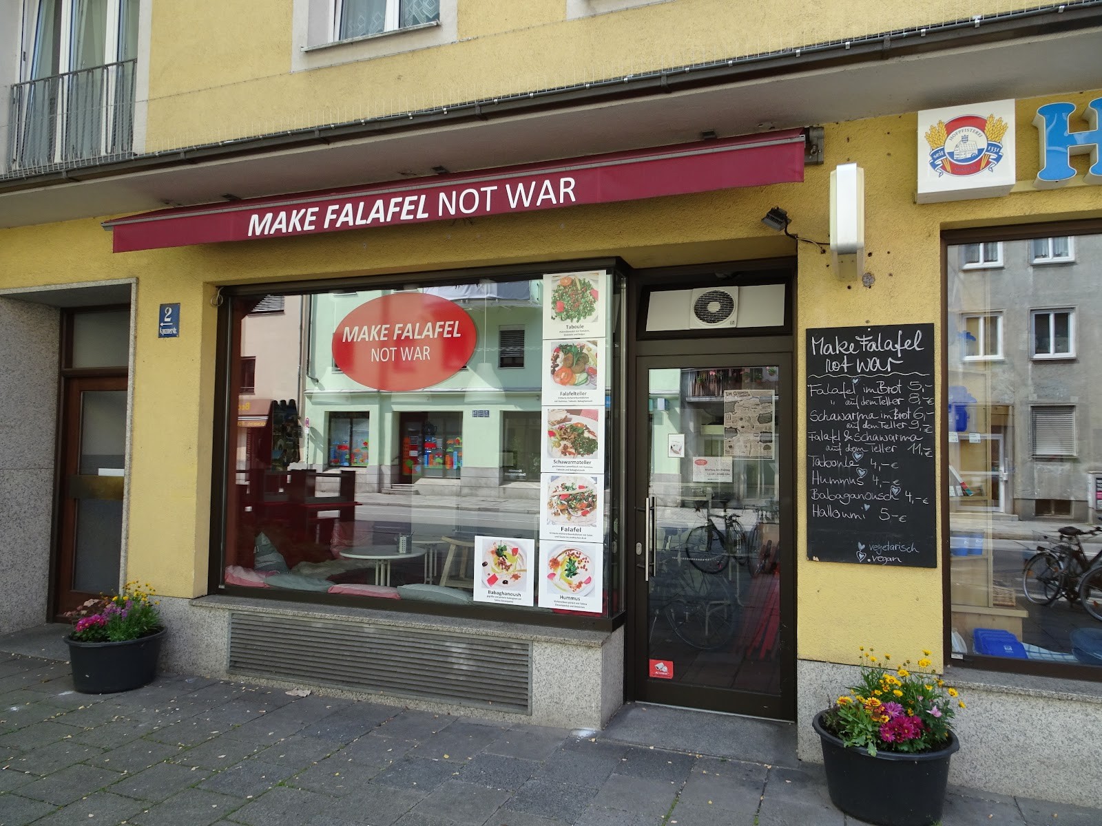 Make Falafel Not War Halal Restaurant: the place
