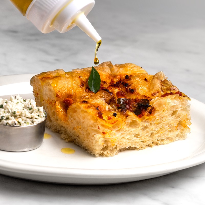 Nacha Focaccia: food & drinks