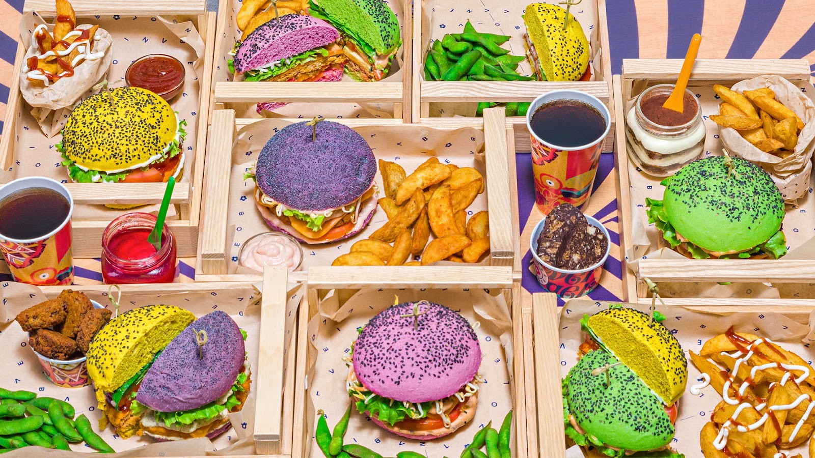 Flower Burger: food & drinks