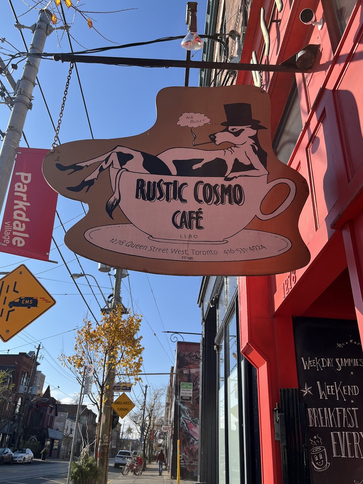 Rustic Cosmo Cafe: the place