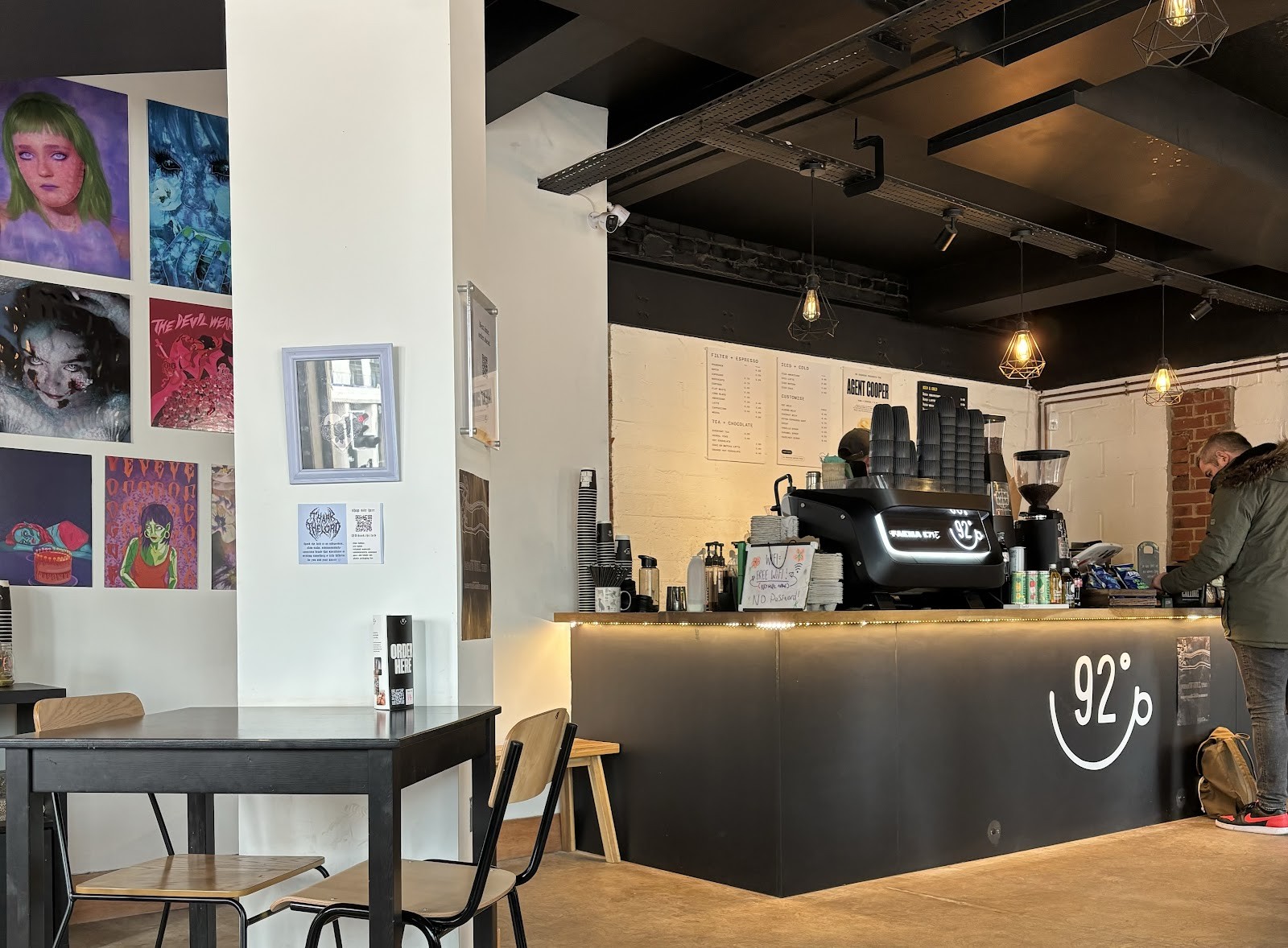 92 Degrees Coffee: the place