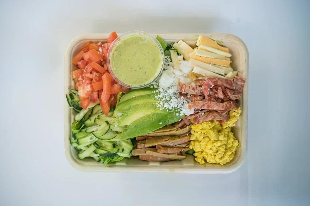 Glowing Plant-Based Eatery: food & drinks