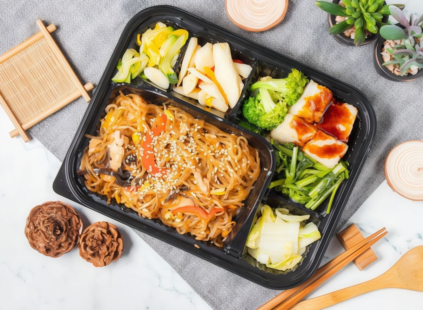 Vegetsai Vegan Bento - 蔡老師蔬食便當中正店: food & drinks