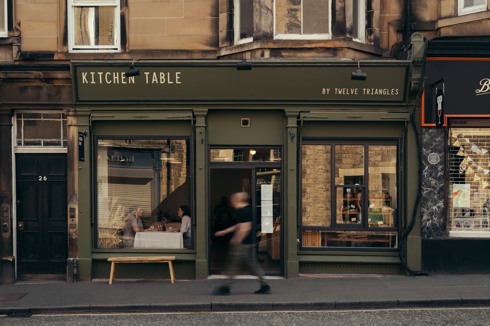 Twelve Triangles - kitchen table: the place