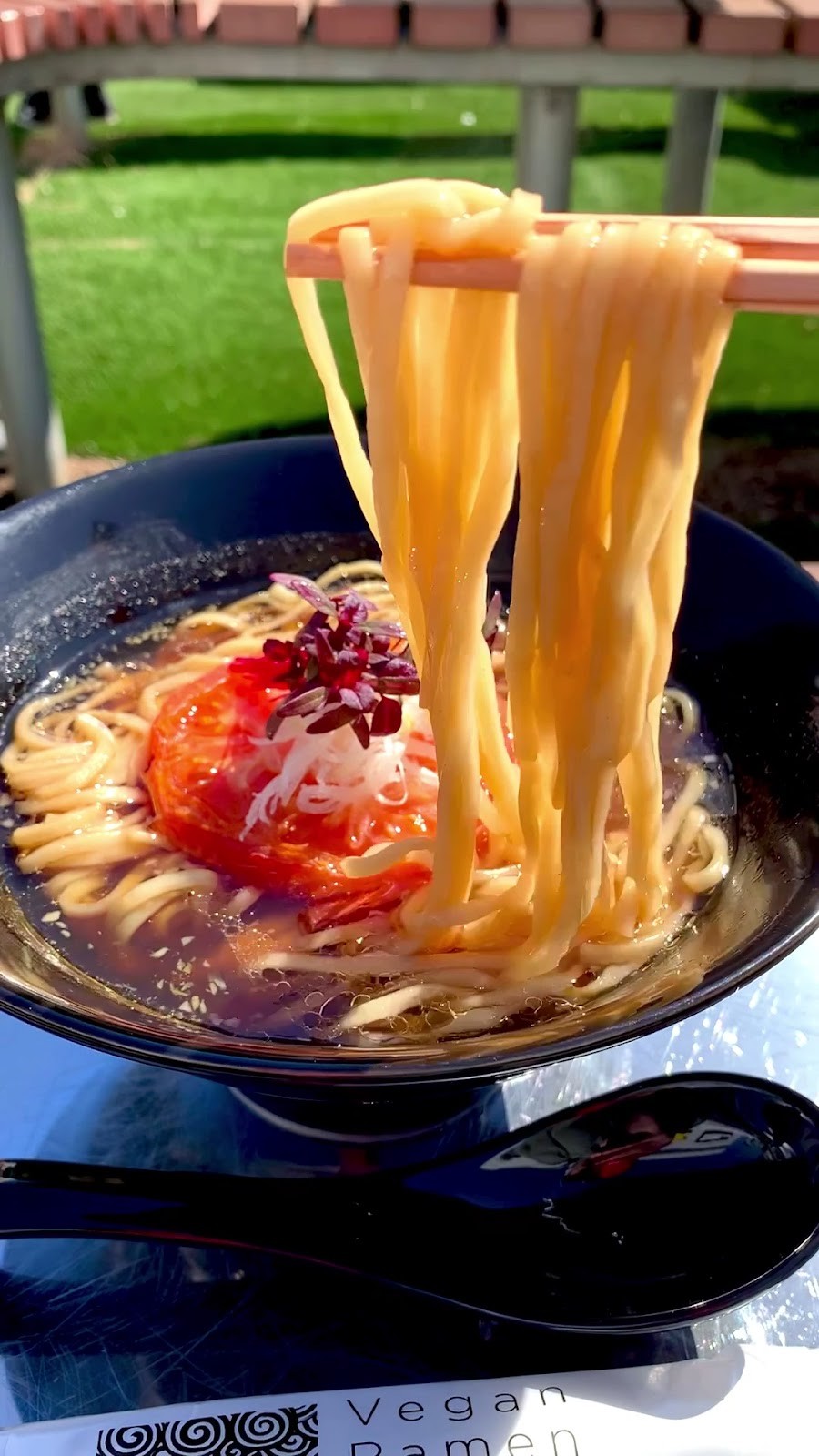 Vegan Ramen UZU Tokyo (inside teamLab Planets): food & drinks