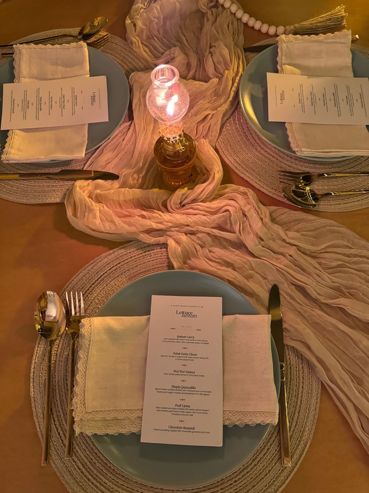 Lettuce Sustain - 100% plant-based supper club: the place