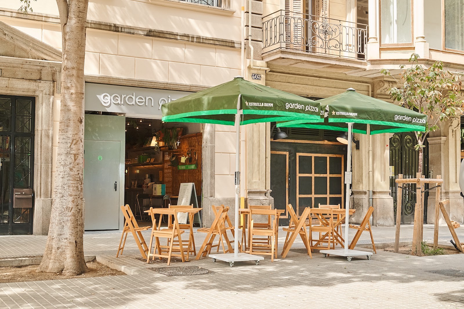 Garden Pizza Consell de Cent: the place