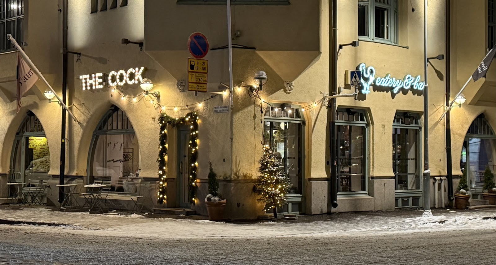 Restaurant The Cock: the place