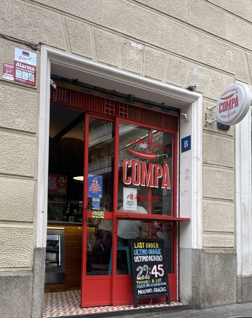 COMPÀ Gràcia - Panino Calabrese: the place