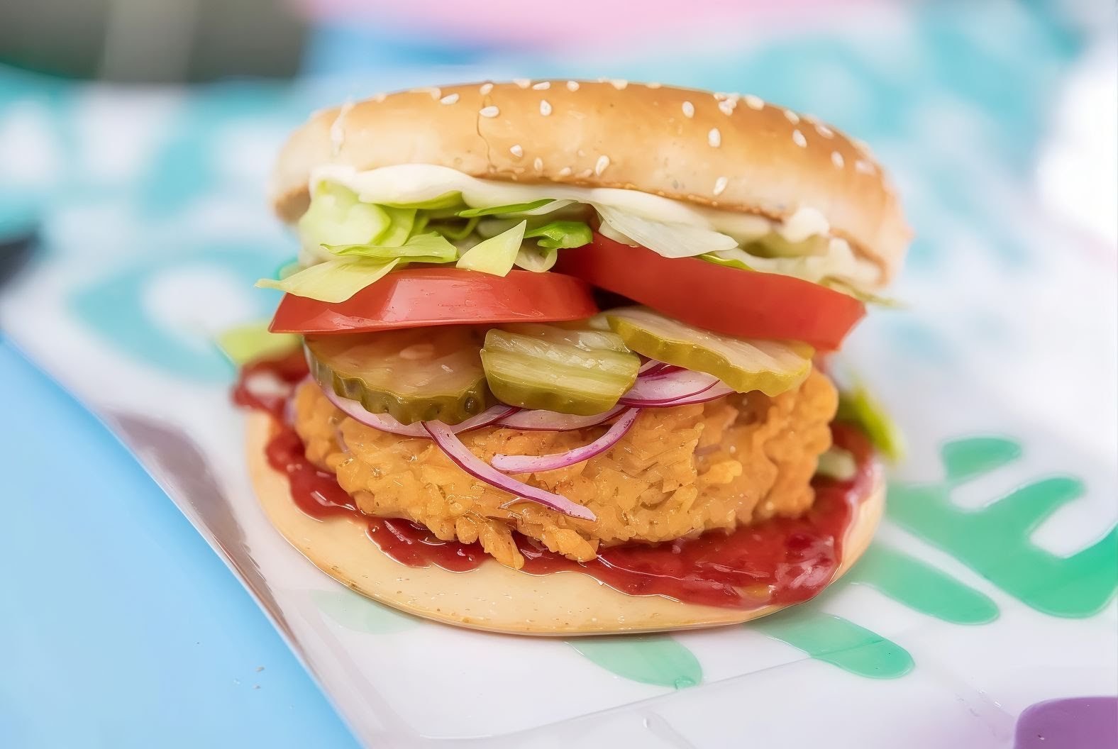 Uapami Seitan Burger: food & drinks