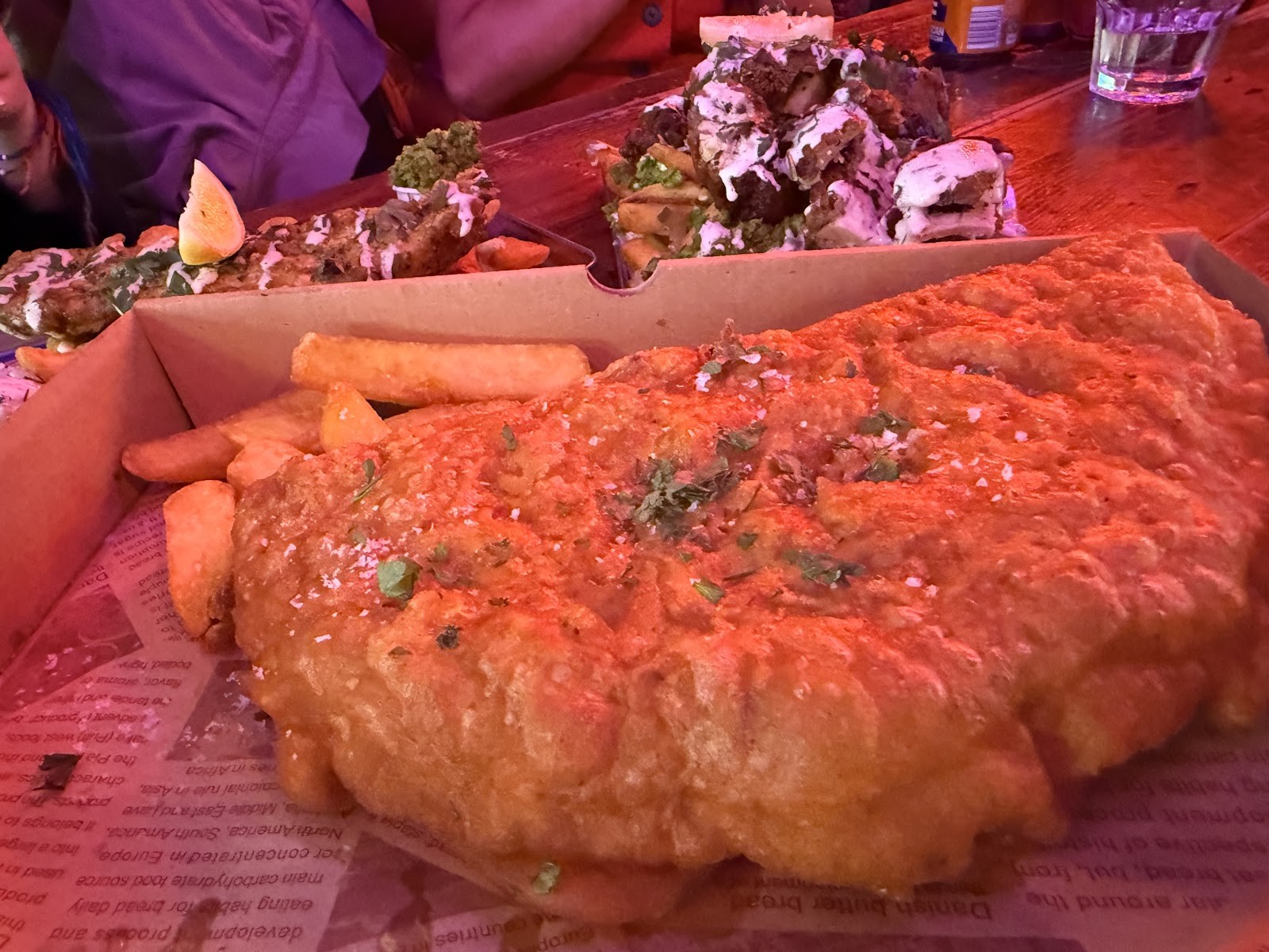 The Happy Fish: food & drinks