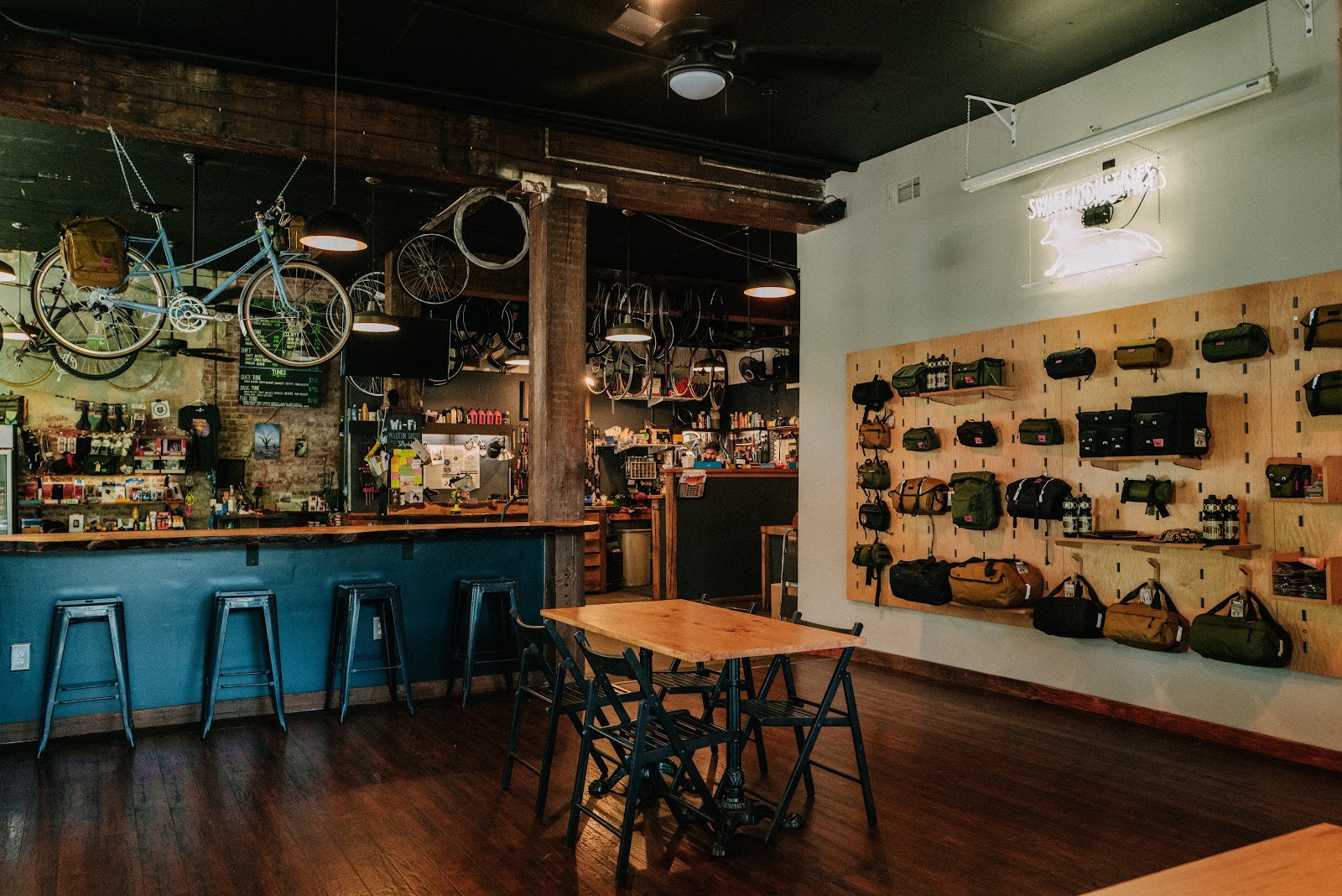 Peloton Cafe Bike Shop: the place
