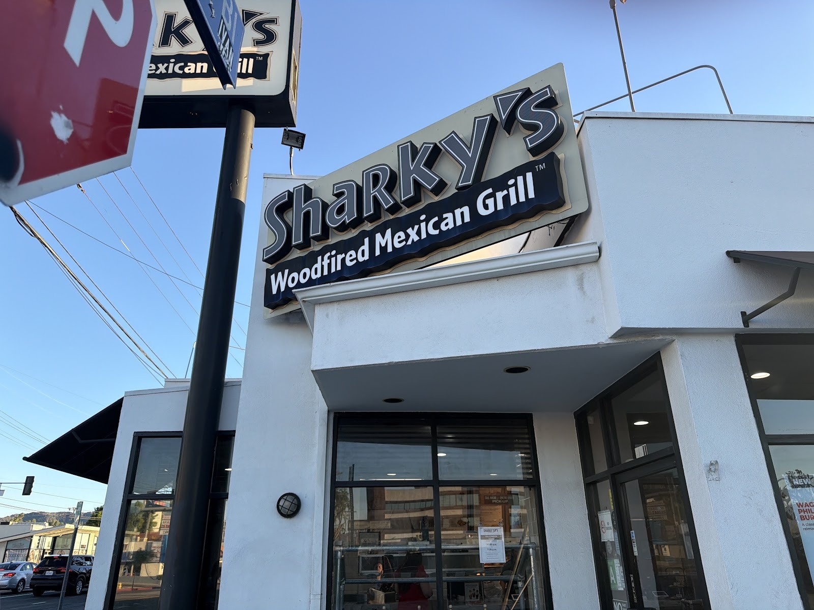Sharky's Woodfired Mexican Grill: the place