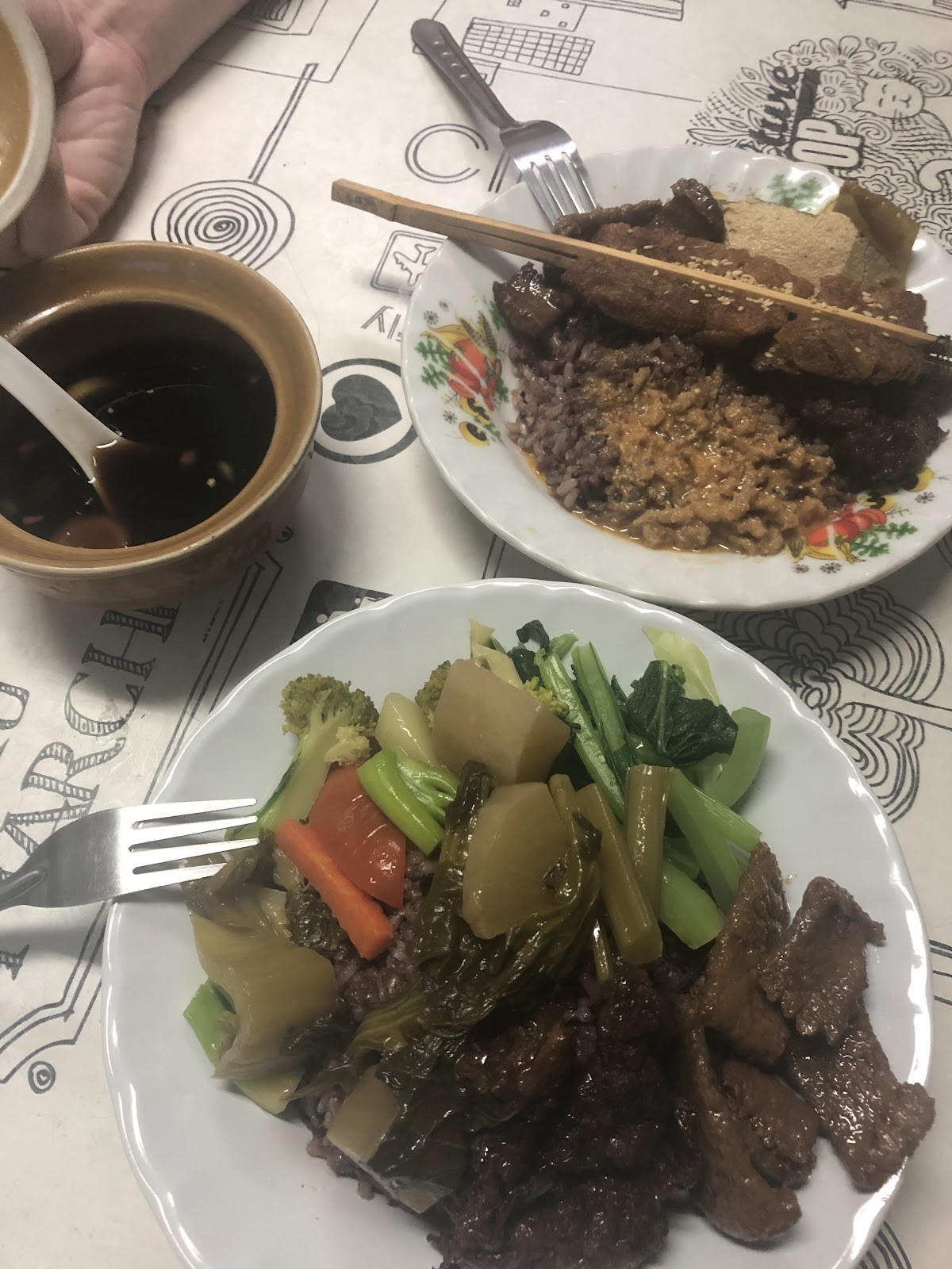 Vegetarian Restaurant (ร้านเจ): food & drinks