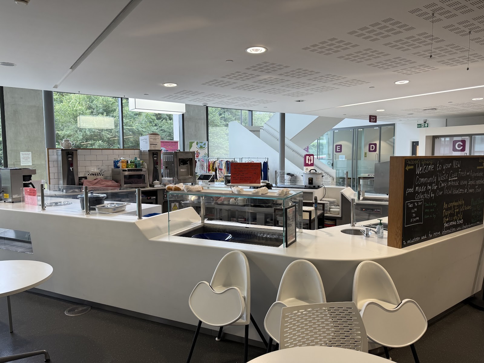 Community Cafe at 5 Pancras Square: the place