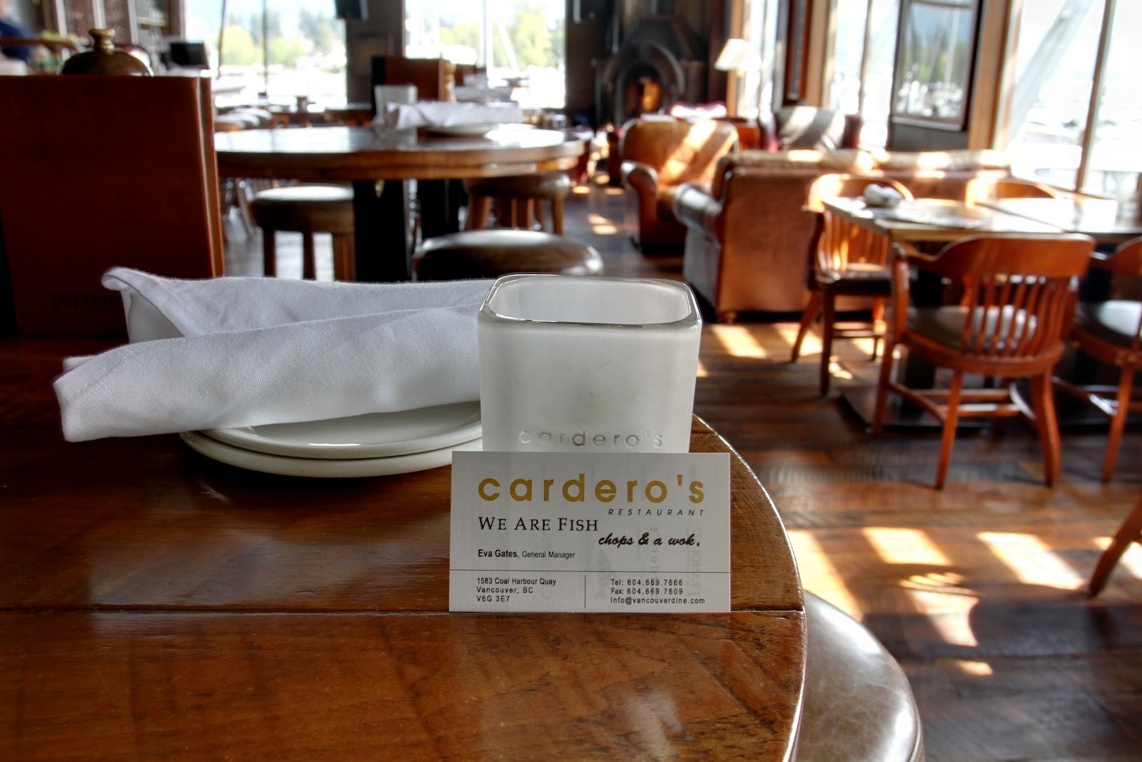 Cardero's Restaurant: the place