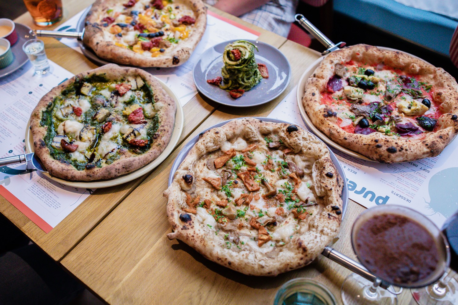 Purezza Manchester: food & drinks