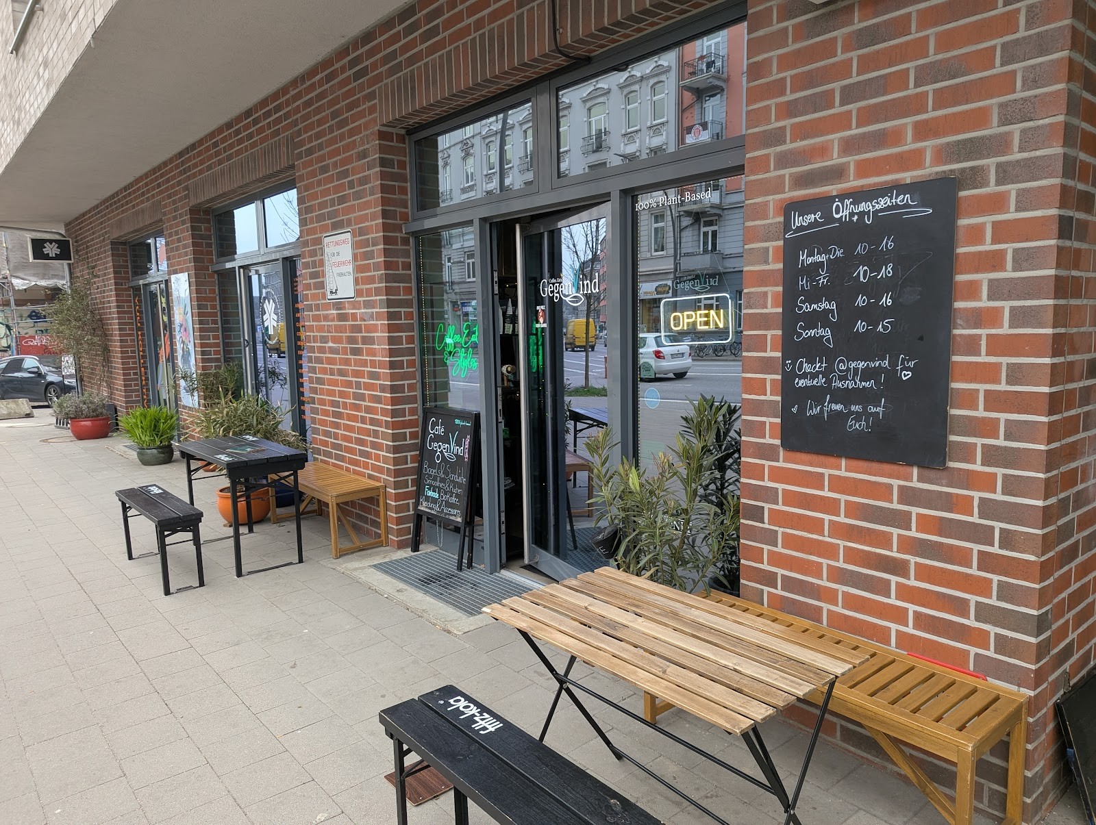 Café GegenVind 100% plant-based: the place