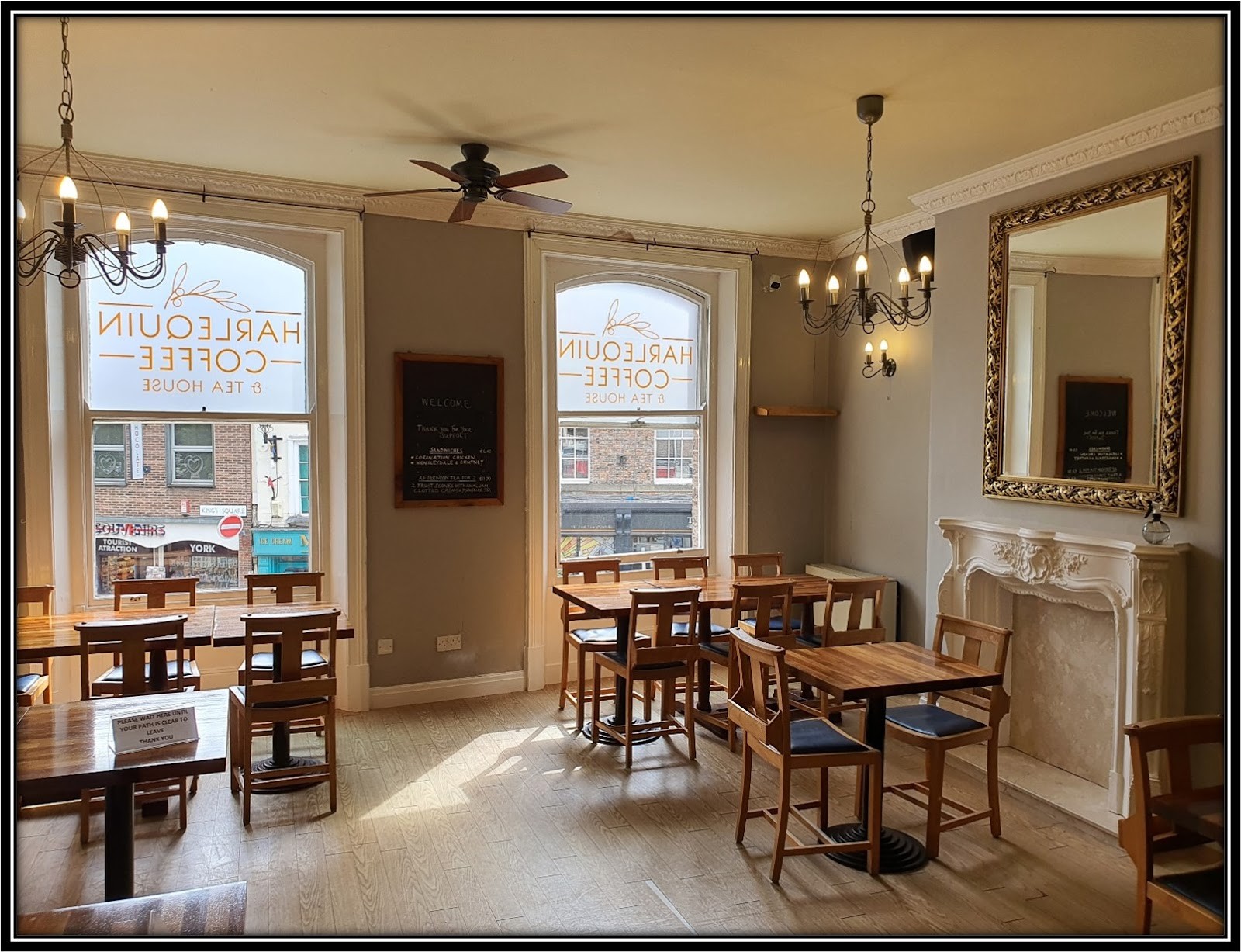 Harlequin Coffee and Tea House: the place