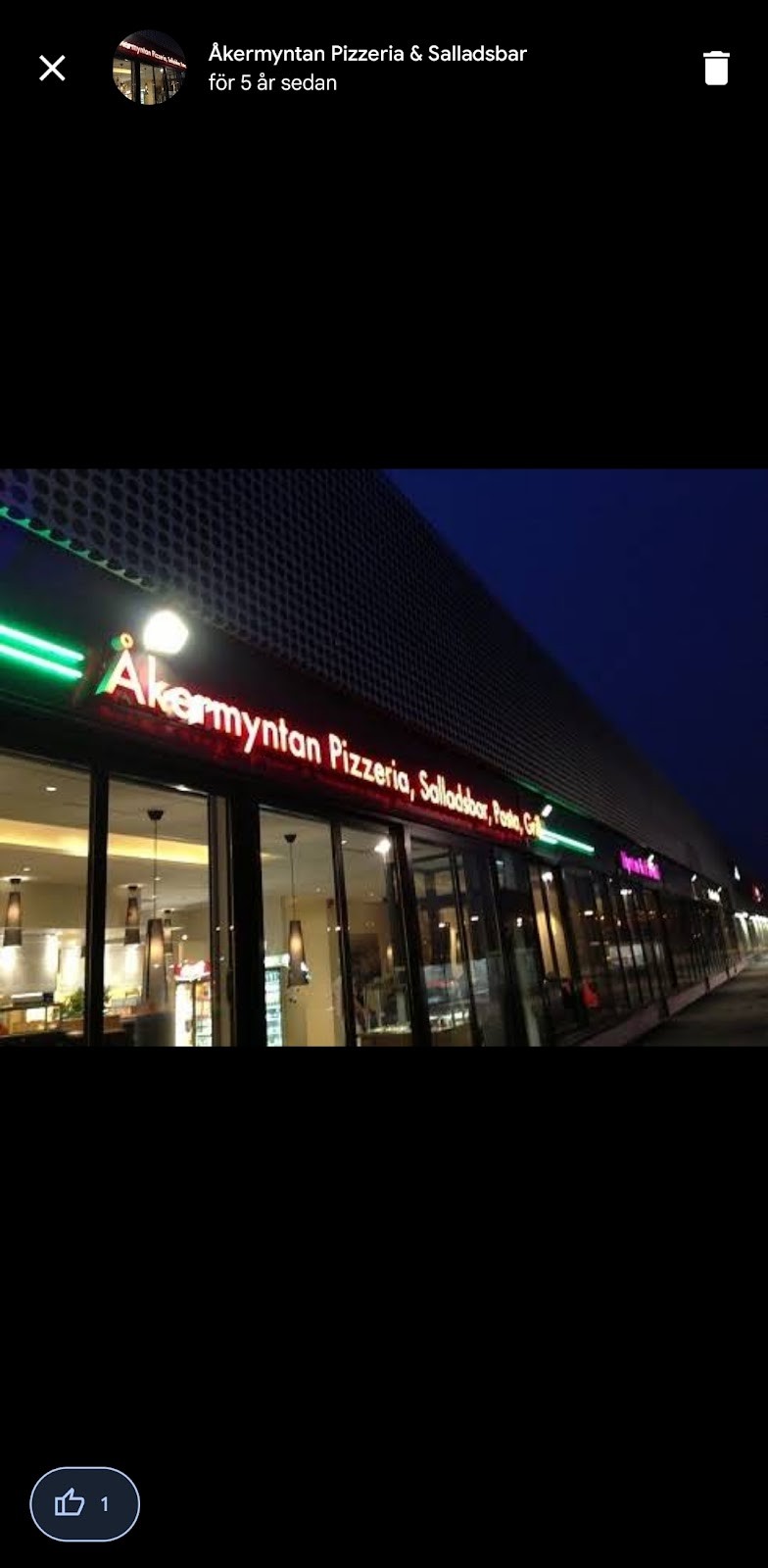 Åkermyntan Pizzeria & Salladsbar: the place