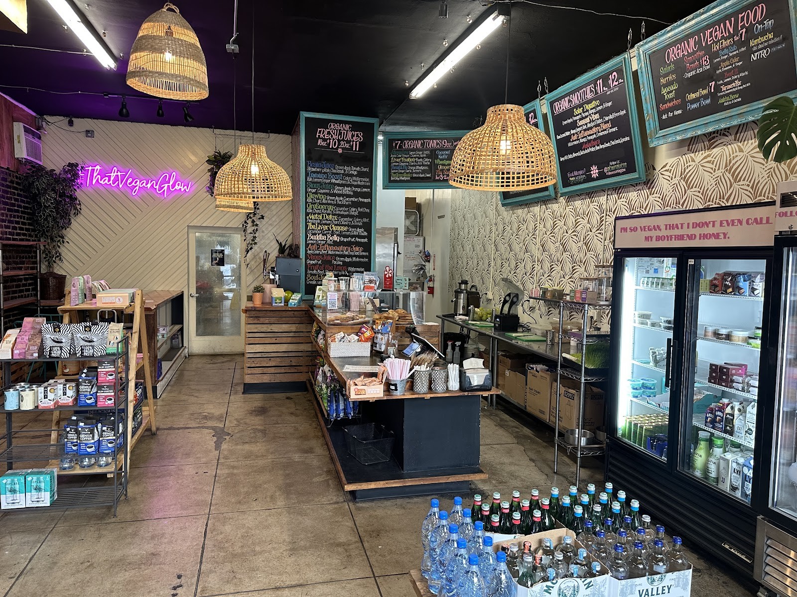 Glowing Plant-Based Eatery: the place