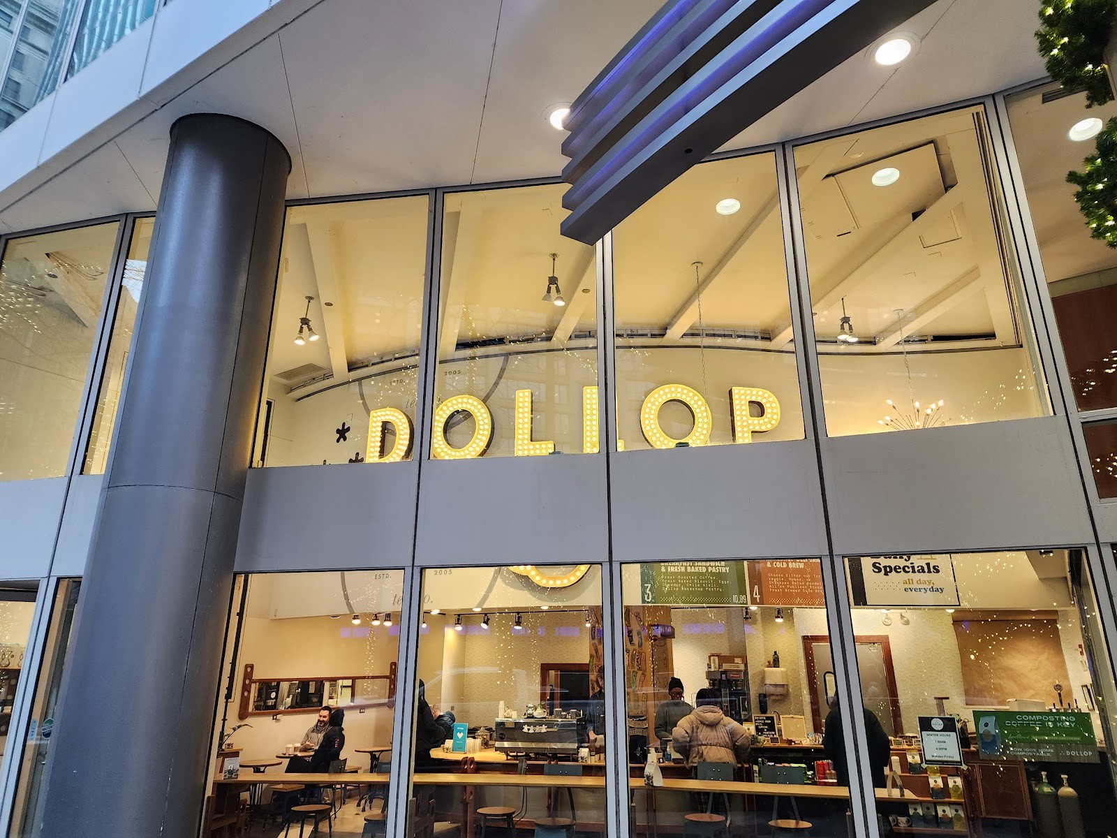 Dollop Coffee Co.: the place