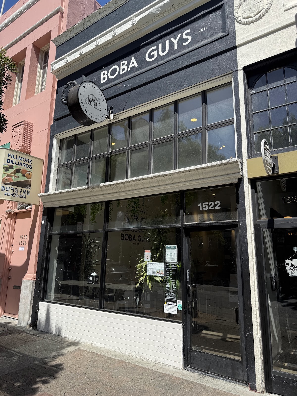 Boba Guys Fillmore: the place