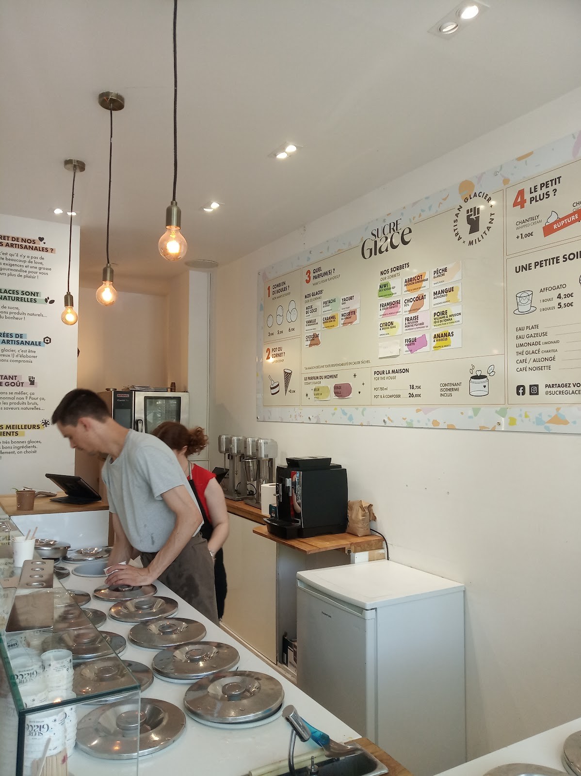 Sucre Glace, le glacier artisanal du canal saint Martin: the place