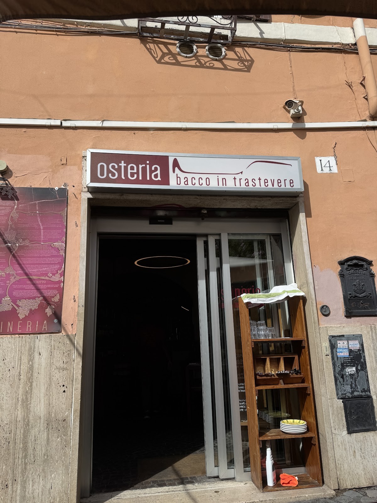 Bacco In Trastevere: the place