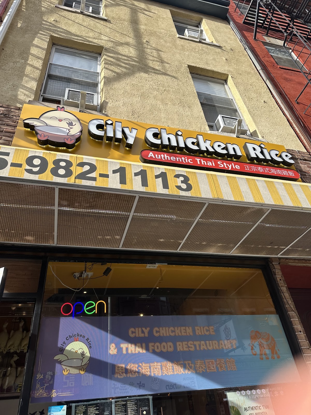 Cily Chicken Rice and Thai food: the place