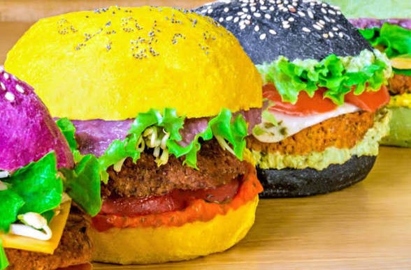 The flower burger: food & drinks